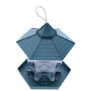 Sumtek Waterproof Green Pavilion Pattern Bird Feeder Plastic Hanging Bird Food C