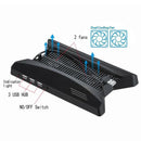 Cooling Fan Vertical Stand Charging Dock USB 3 Hub for Sony Playstation 4 Pro