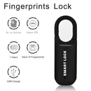 M01 Fingerprint Padlock USB Smart Keyless Travel Case Drawer Lock (Black) Newly