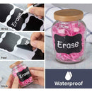 40x Kitchen Accessories Blackboard Stickers Labels Rewritables White With K9I8