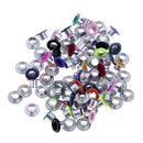 Colorful Hollow Eyelet Matching Washer Leather Craft Repair Grommet(4mm)