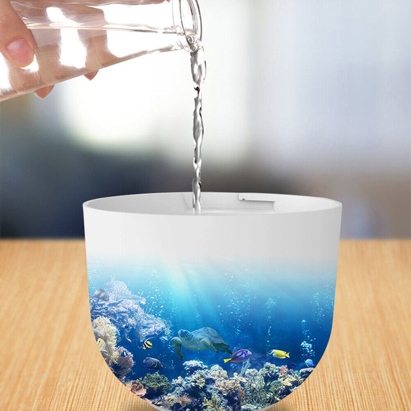 Ultrasonic Silent Air Humidifier Car Aroma Essential Oil Diffuser (White)