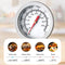 Stainless Steel Thermometer Deep Turkey Frying Thermometer for Outdoor BBQ