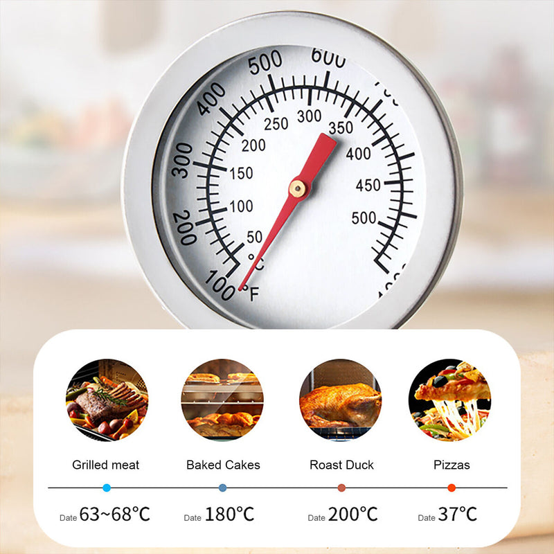 Stainless Steel Thermometer Deep Turkey Frying Thermometer for Outdoor BBQ