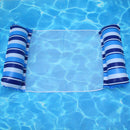 PVC Water Hammock Recliner Inflatable Floating Air Mattress (Light Blue) Newly