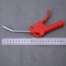 Red Plastic Handle Angled Nozzle Air Duster Blow Gun Pneumatic Tool (Short)