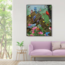 Painting By Numbers DIY Resting Birds Canvas Oil Wall Art Picture Ornaments Kit