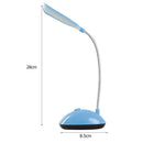 LED Table Light Battery Eye Protection Reading Household Book Lamp (Blue) Newly