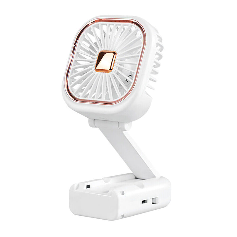 #A Mute Hanging Neck Fans 2 Speed Handheld Fan Desktop Fan for Outdoor Sport Tra