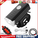 MTB Bike USB Rechargeable Headlight Taillight Set Bicycle Lights (2255+918)