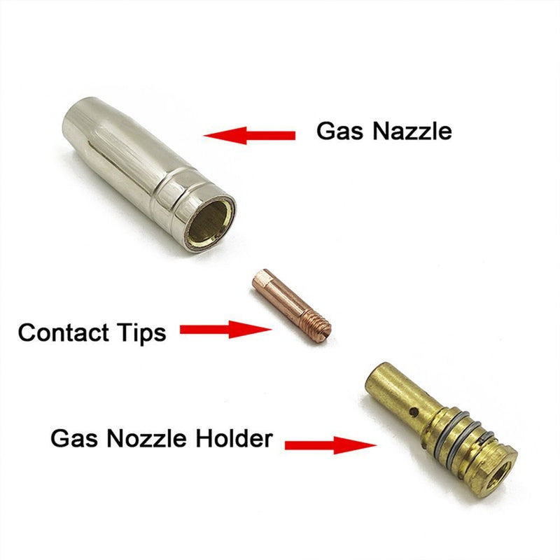 Welder Accessory Gas Nozzle Holder Contact Tip Holder for 14AK Connecting Rods