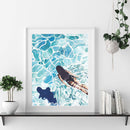 Handmade Painting By Numbers Art Swimming Woman DIY Digital Painting On Canva