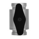 G1/4 Vent Valve Brass Inner Teeth Water Ball Valve Waterway Control(Black) Newly
