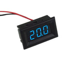 DC 2.4V-30V 2-Wire Mini 0.36in LED Digital Display Panel Voltmeter (Blue) Newly