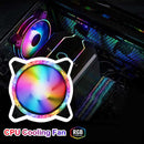 120mm Fan RGB Computer Case Fans Cooling Radiator Small 3pin + Large 4pin Newly