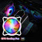 120mm Fan RGB Computer Case Fans Cooling Radiator Small 3pin + Large 4pin Newly