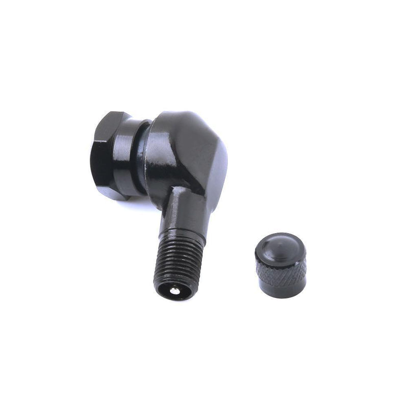2pcs 90° CNC Aluminum Motorcycle 11.3mm Rim Tire Tyre Valve Stems(Black) Newly