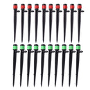 100x 360 Degrees Dripper Garden Irrigation Watering Sprinkler Nozzle (Red)