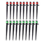 100x 360 Degrees Dripper Garden Irrigation Watering Sprinkler Nozzle (Red)