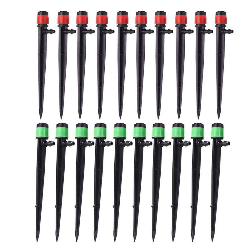 100x 360 Degrees Dripper Garden Irrigation Watering Sprinkler Nozzle (Red)