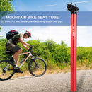 Bike Seat Post MTB Folding Bicycle Ultralight Seatpost (27.2x400mm Red) Newly