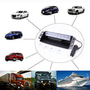 Car Truck 8 LED Strobe Light Dash Emergency Flashing Windshield Warning Lights