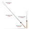 5x Outdoor BBQ Forks Stainless Steel Telescopic U-Shaped Camping Barbecue Sticks