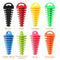 Motorcycle Exhaust Silencer Muffler Wash Plug Small (Fluorescent Yellow)