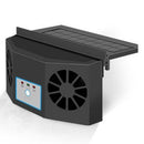 Solar/USB Charging Car Exhaust Fan Air Vent Conditioner Cooler Fans (Black)