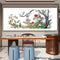 Partial Cross Stitch Flower Compete 14CT Printed Needlework Handmade Wall Art