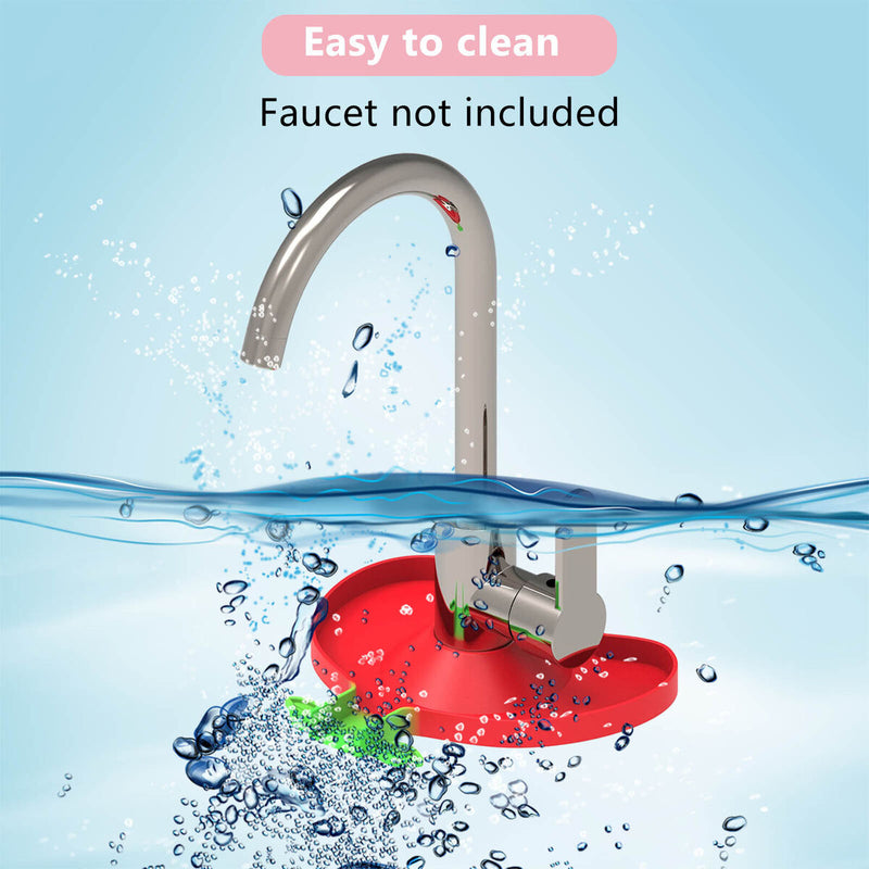 Silicone Faucet Surrounded Mat with Diversion Groove Kitchen Accessory (B)