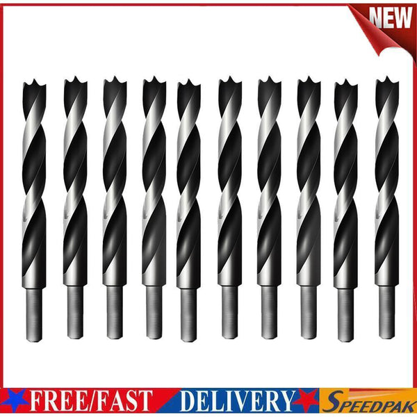 10pcs High Carbon Steel Straight Shank Twist 3 Brad Point Drill Bits (3mm) #F