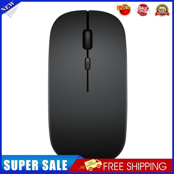 Dual Mode 2.4GHz Wireless + Bluetooth-compatible Mouse Rechargeable PC Mice