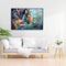 11CT Full Cross Stitch Stamped DIY Animal Printed Wall Crafts Home Decoration
