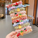 Fruit Animal High Elastic Hair Rope Set 10 pcs Hair Ring Hair Accessories
