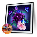 Diamond Painting 5D DIY Butterfly Rose Hat Full Round Drill Picture