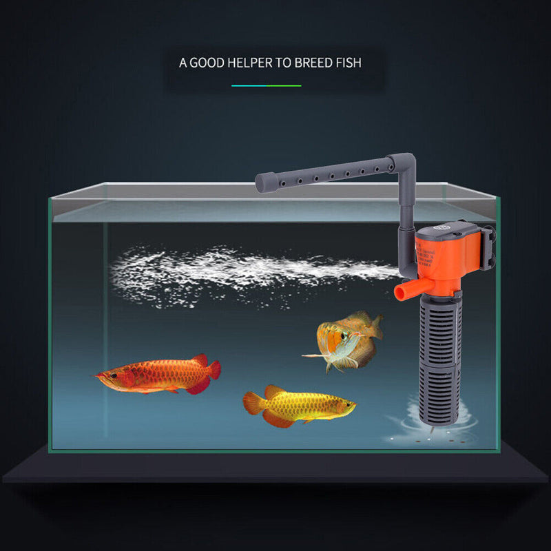 3W 5W Fish Tank Filter 3 in 1 Submersible Mini Aquarium Air Pump (HX777) Newly