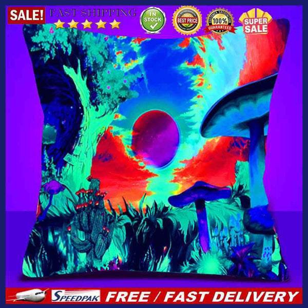 Fluorescent Pillowcase Quick-drying Bedroom Glowing Decorative Pillow Cover