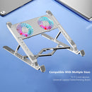 PC Laptop Silent Fan Foldable Cooling Support Height Adjustable Notebook Stand