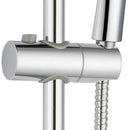 25mm Shower Head Holder Rail Slider Bracket Kit Tool Chrome Adjustable Bathroom: