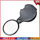 5X Letter Mini Pocket Magnifier Monocle Foldable Reading Magnifying Glass