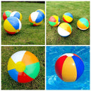#A 30cm Colorful Inflatable Beach Ball PVC Outdoor Summer Swimming Water Sport