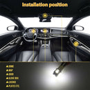 Door Plates ETC Inside Bulb Kit Combo LED Car Interior Light License Plate Lamp