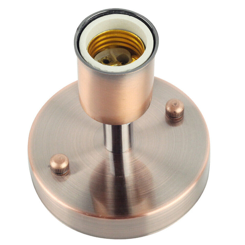 E27 Lamp Holder Retro Metal Lamp Socket 180 Rotating Wall Lights Base (F) Newly