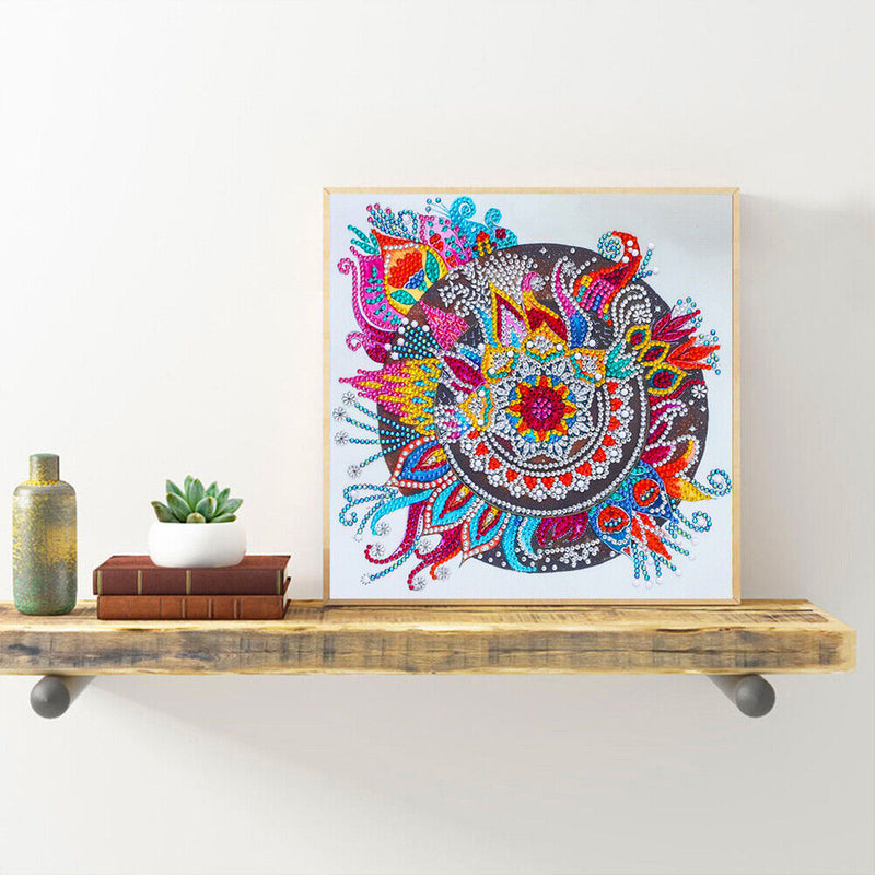 5D Mandala Flower Part Special Shaped Drill Diamond Painting DIY Mosaic Picture
