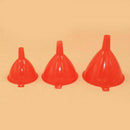 3 x Plastic Funnel Kitchen Tool Lab Car Gadget Liquid Oil-Fill Water Dlwo J8R4