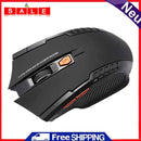 2.4GHz Wireless Optical Mouse 2400DPI 6 Button USB Optical Gaming Mouse for Ga