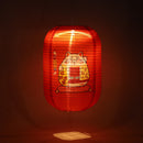 #A Chinese Lantern Solar LED Night Light Nylon Cloth Spray Painting Waterproof L