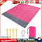 Waterproof Camping Mat Outdoor Beach Blanket Picnic Ground Mats (Pink) Newly