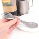 Titanium Tableware Set Fork Spoon Camping Picnic M9O7